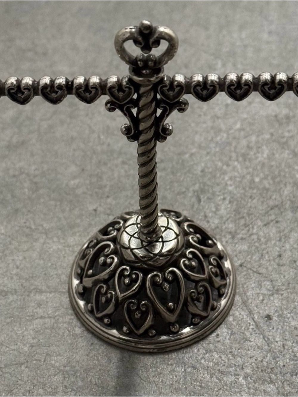 $20 FIRM Brighton Heart Cross Jewelry Earring Holder Display Stand - Picture 2 of 6